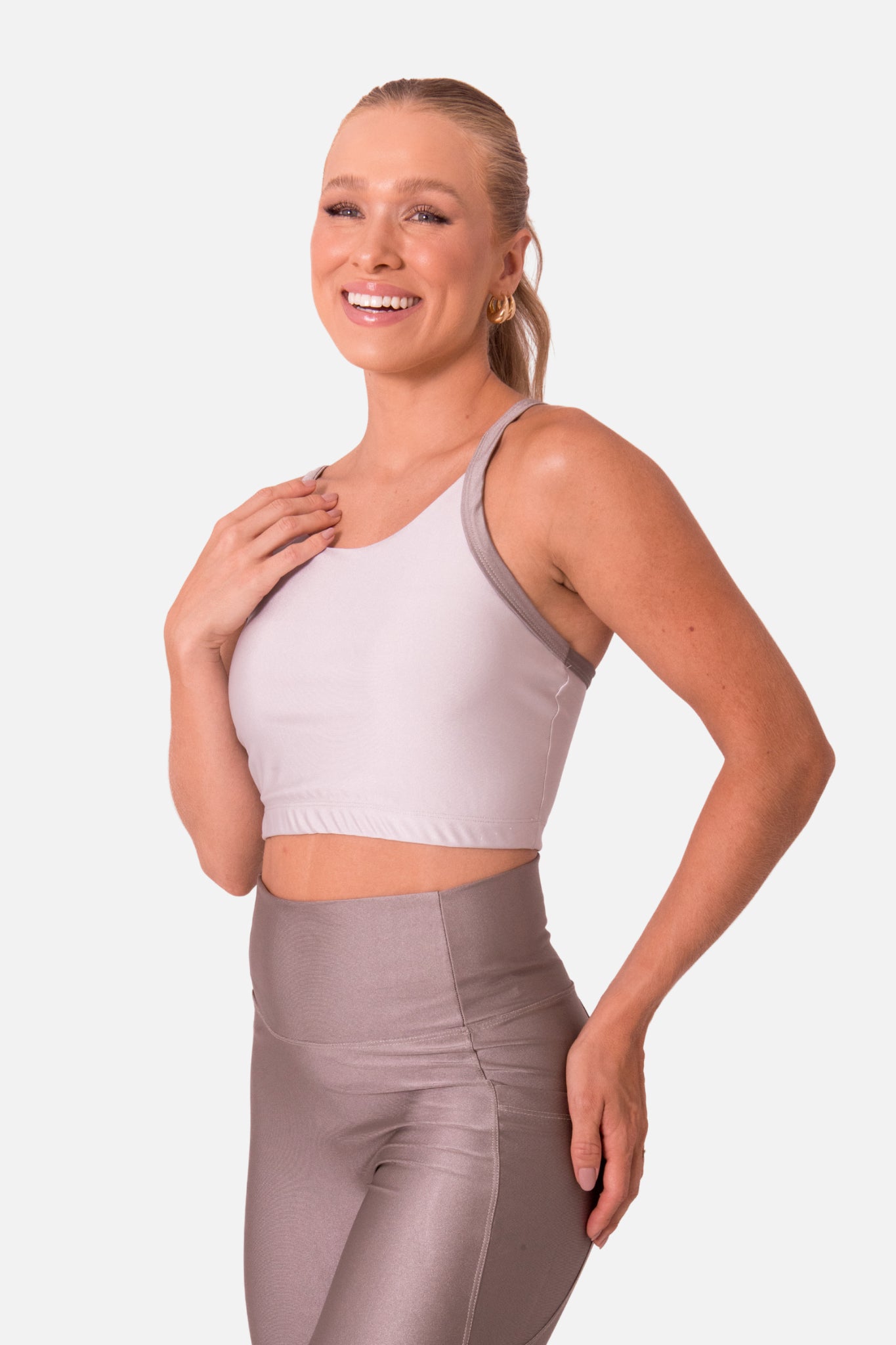 Conjunto bicolor cinza silver HYRO