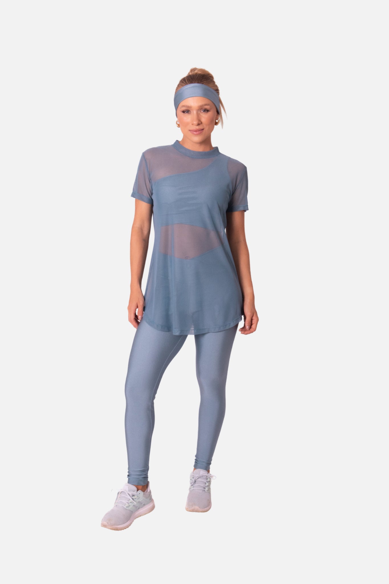 T-shirt Over arrastão azul HYRO