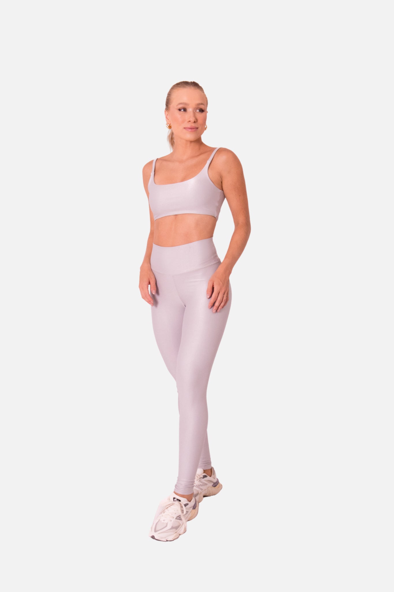 Conjunto canelado alta compressão cinza HYRO