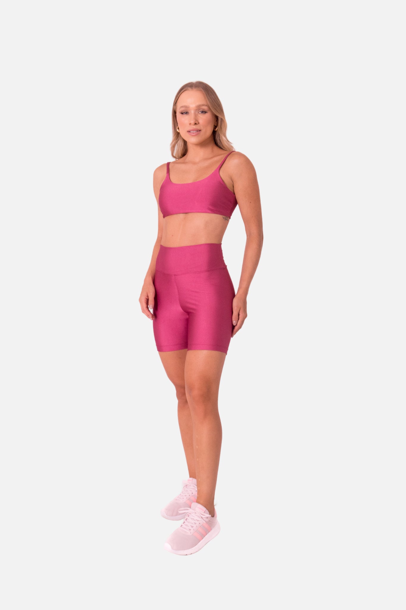 Conjunto Short Rosa Cintilante HYRO