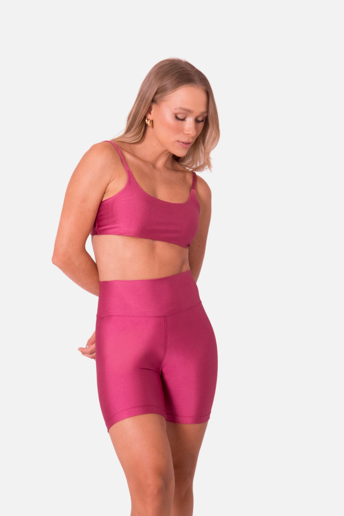 Conjunto Short Rosa Cintilante HYRO