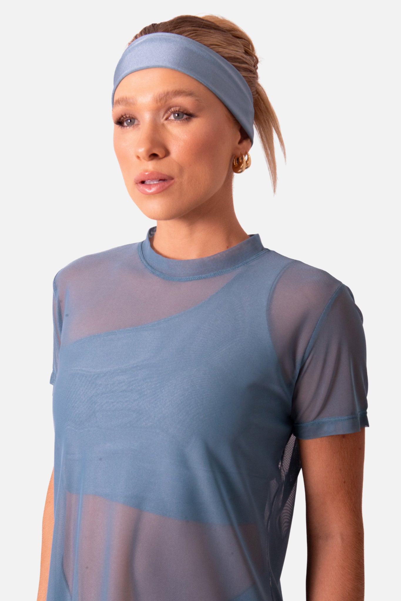 T-shirt Over arrastão azul HYRO