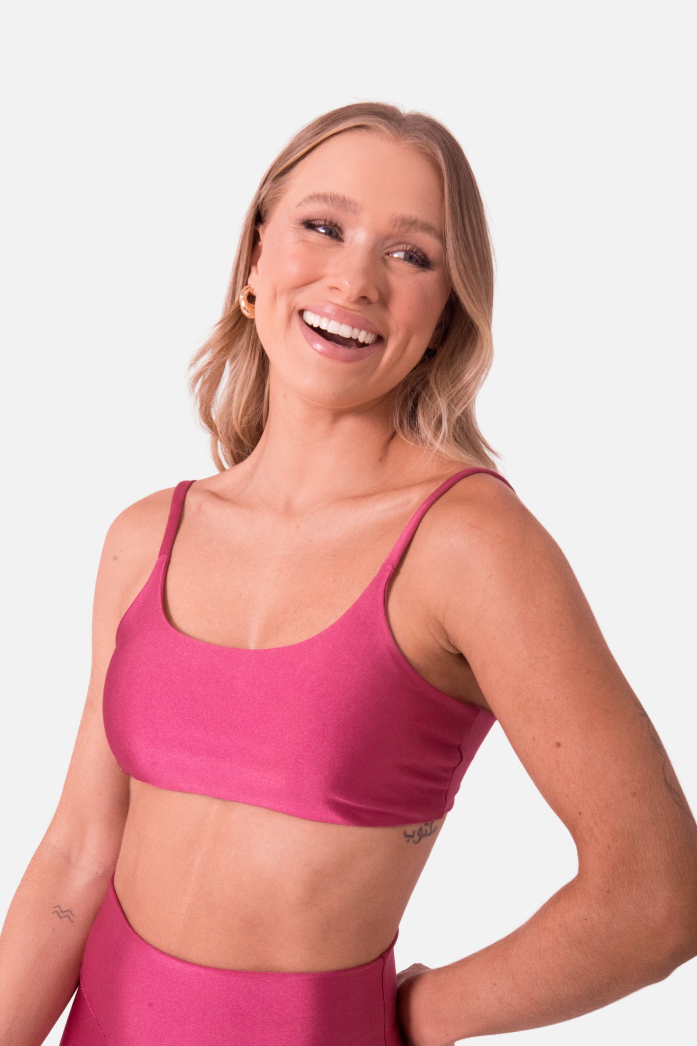 Conjunto Short Rosa Cintilante HYRO