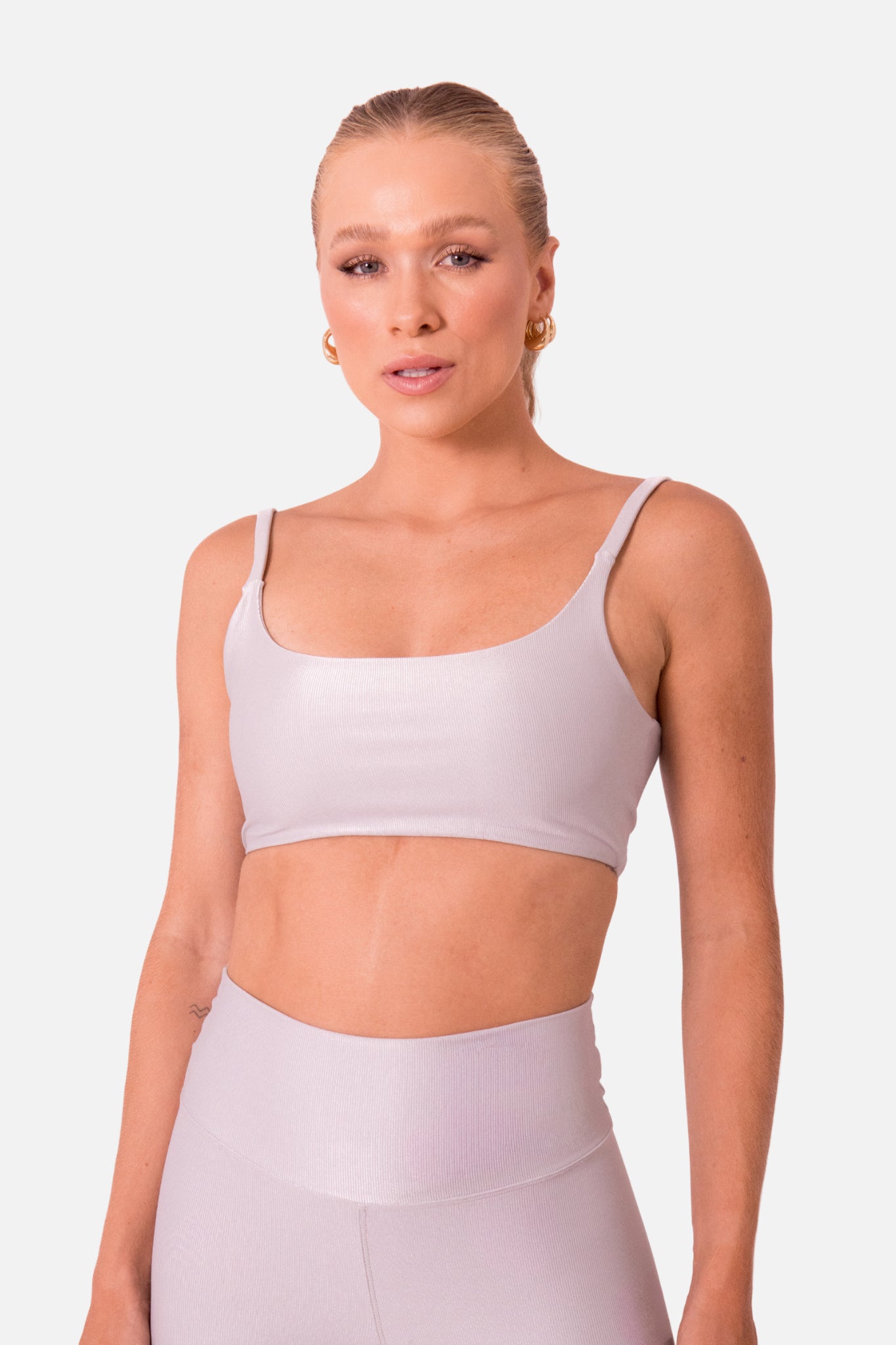 Conjunto canelado alta compressão cinza HYRO