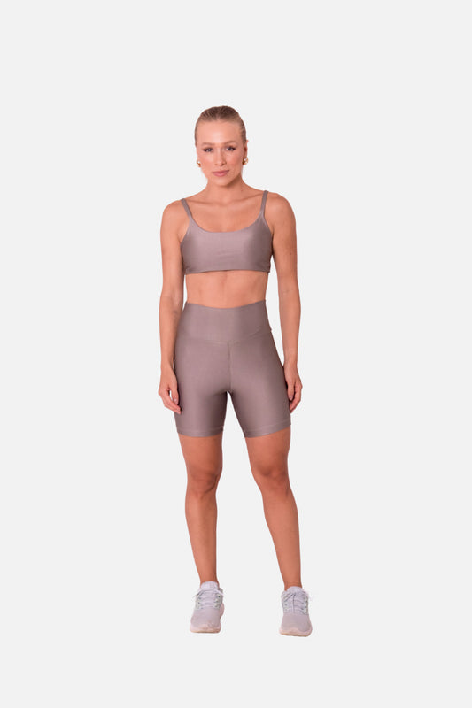 Conjunto Short Cinza Cintilante HYRO