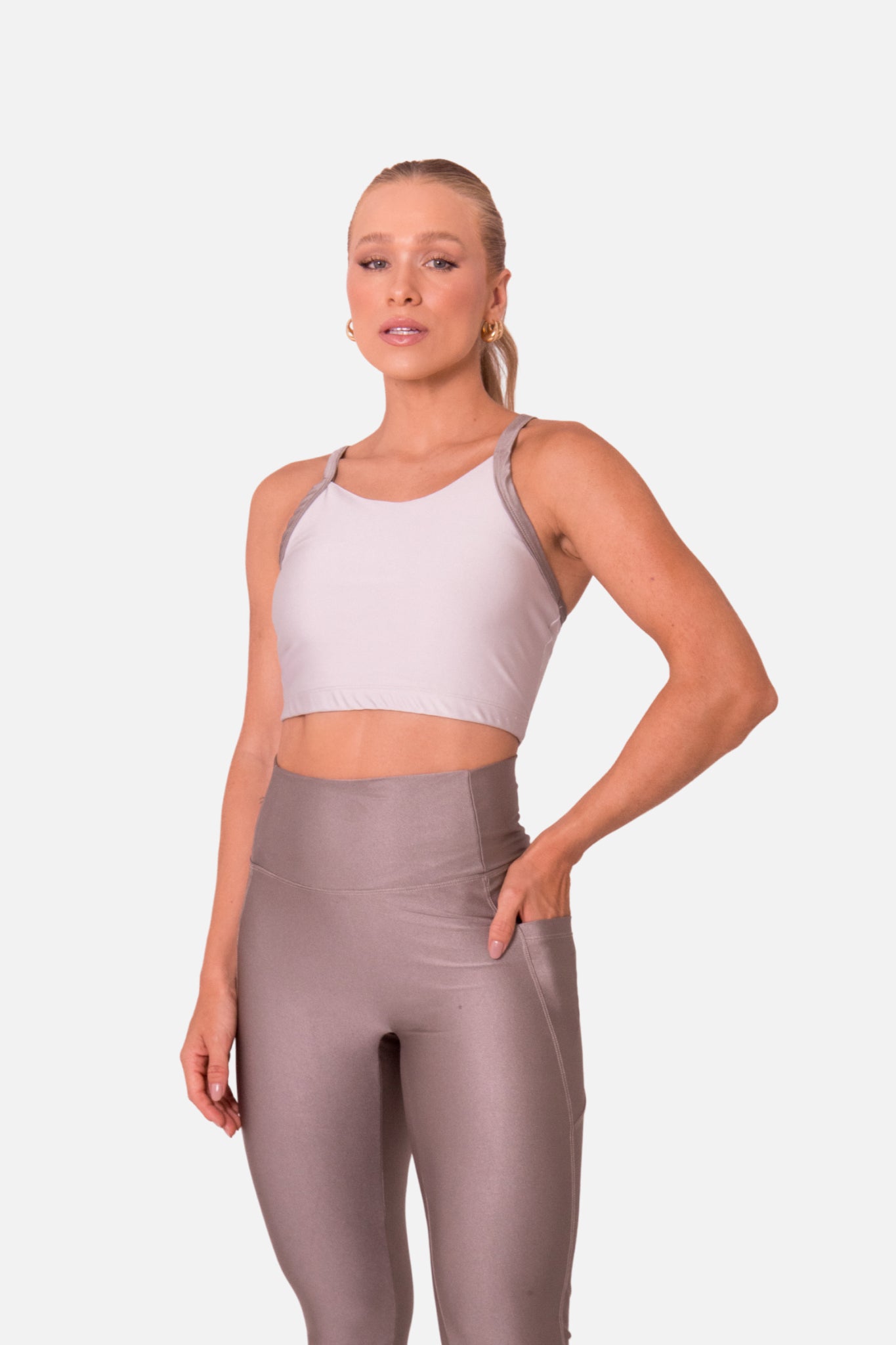 Conjunto bicolor cinza silver HYRO