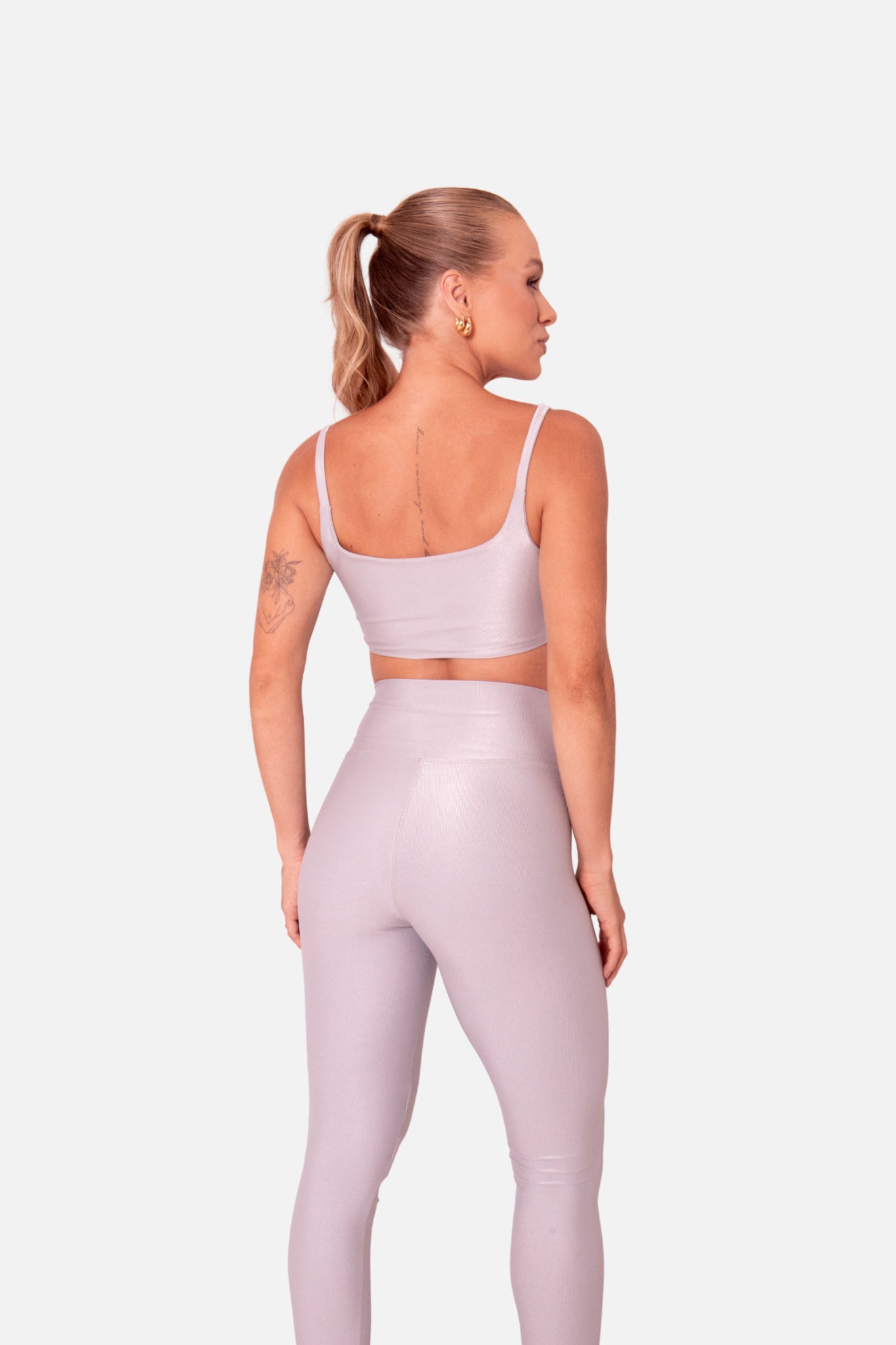 Conjunto canelado alta compressão cinza HYRO