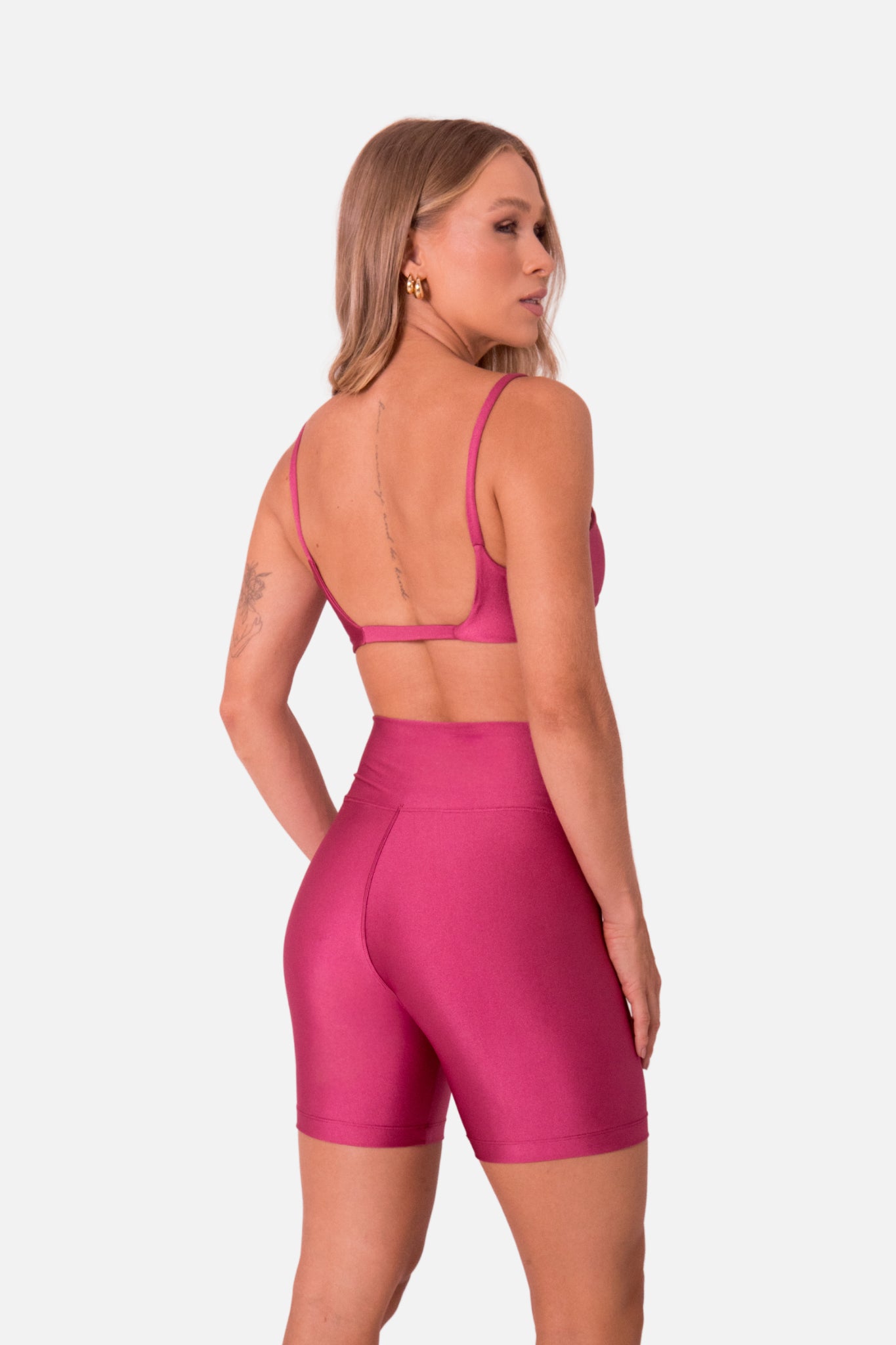 Conjunto Short Rosa Cintilante HYRO