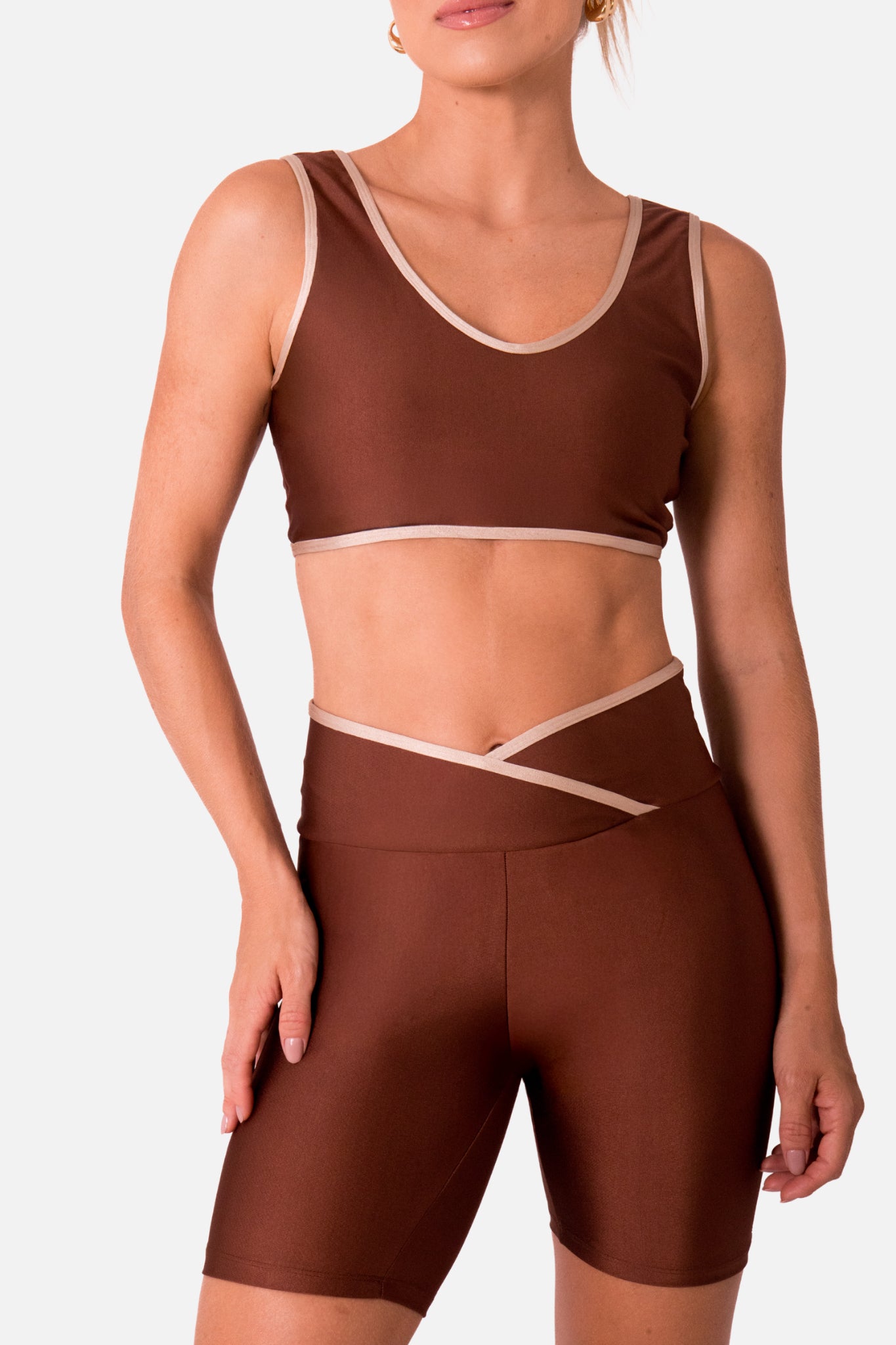 Conjunto bicolor chocolate HYRO